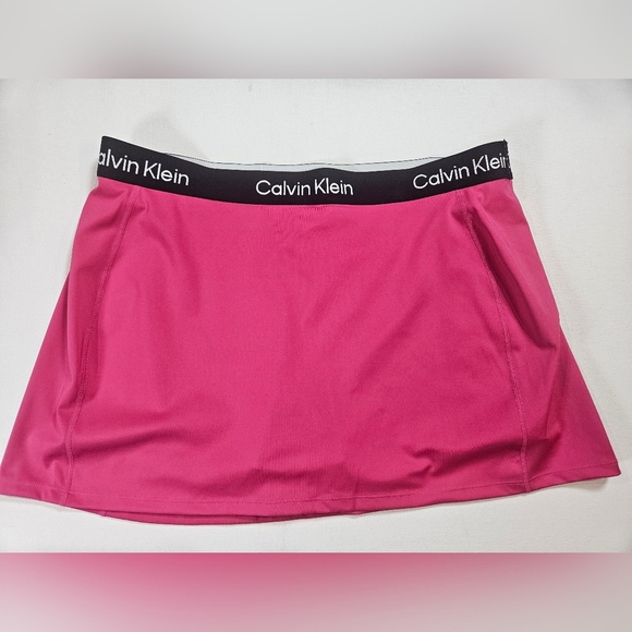 Calvin Klein Skort XXL Barbiecore Pink Golf Tennis Beach Athletic Athleisure NEW - Picture 1 of 6
